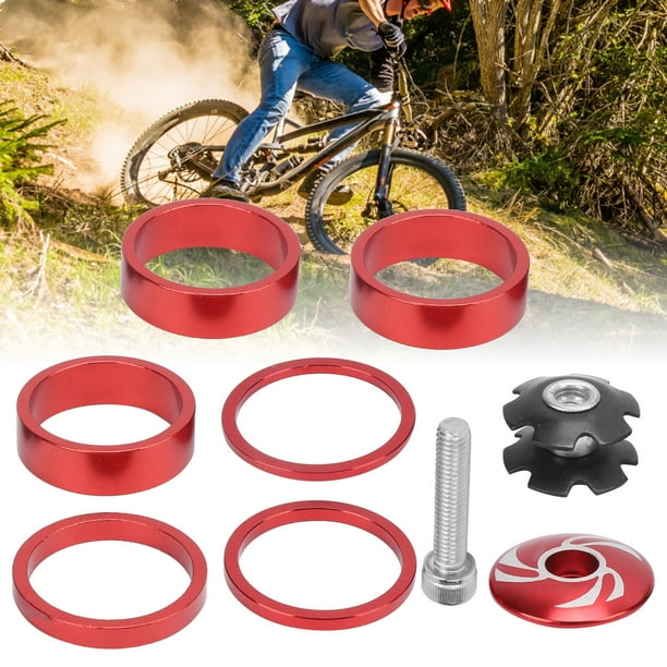 Headset Spacers Headset Spacer Aluminium Alloy 6Pcs Bike Headset Spacer Aluminium Alloyycle Handlebar Stem Spacers For Mountain Bike Walmart