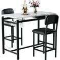 thumbnail image 4 of 2 Dining With Chairs, Marble Top 2 For Small Spaces And Modern Homes, 4 of 6