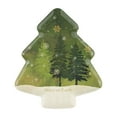 thumbnail image 3 of Gourmet Art 4-Piece 10.75 Inch Melamine Christmas Tree Shape Serving Plate/Dinner Plates (Peace on Earth), 3 of 3
