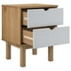 thumbnail image 4 of Mesita de noche VidaXL OTTA de madera maciza de pino marrón y blanco, 4 of 8