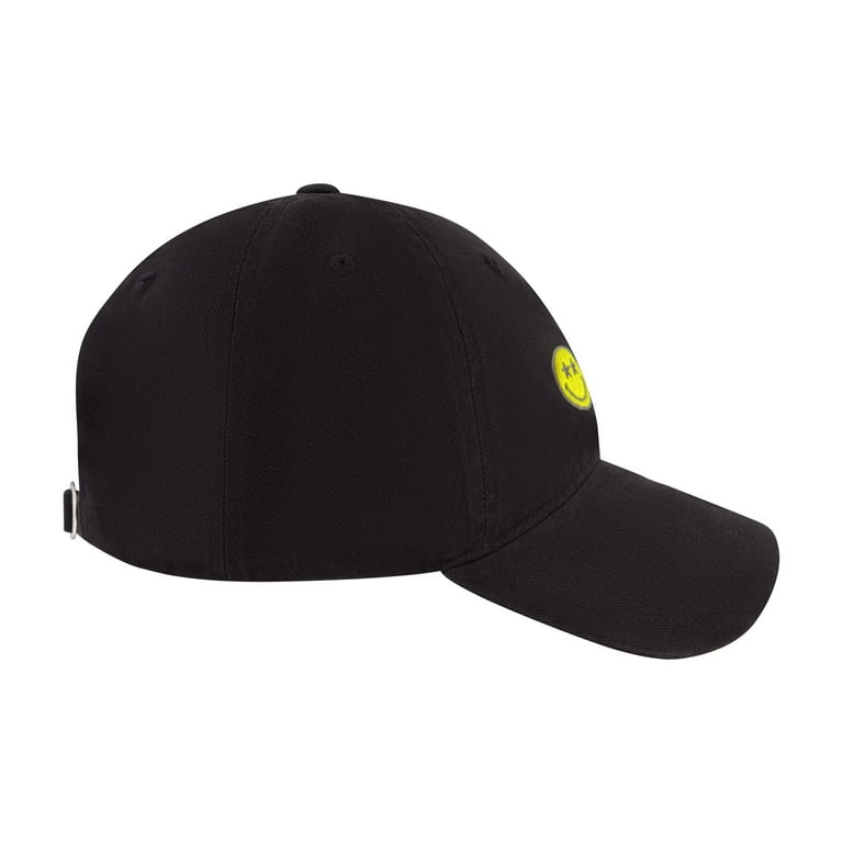 SmileyWorld Baseball Hat Adjustable Cap Black, One Size