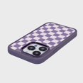 thumbnail image 2 of Caseco iPhone 15 Pro Case With Mag-Safe - Purple Checkerboard, 2 of 5