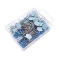 thumbnail image 2 of KLKCMS Straight Pins Hand Sewing Pins for DIY Activities Parties Wedding Decoration Blue, 2 of 9