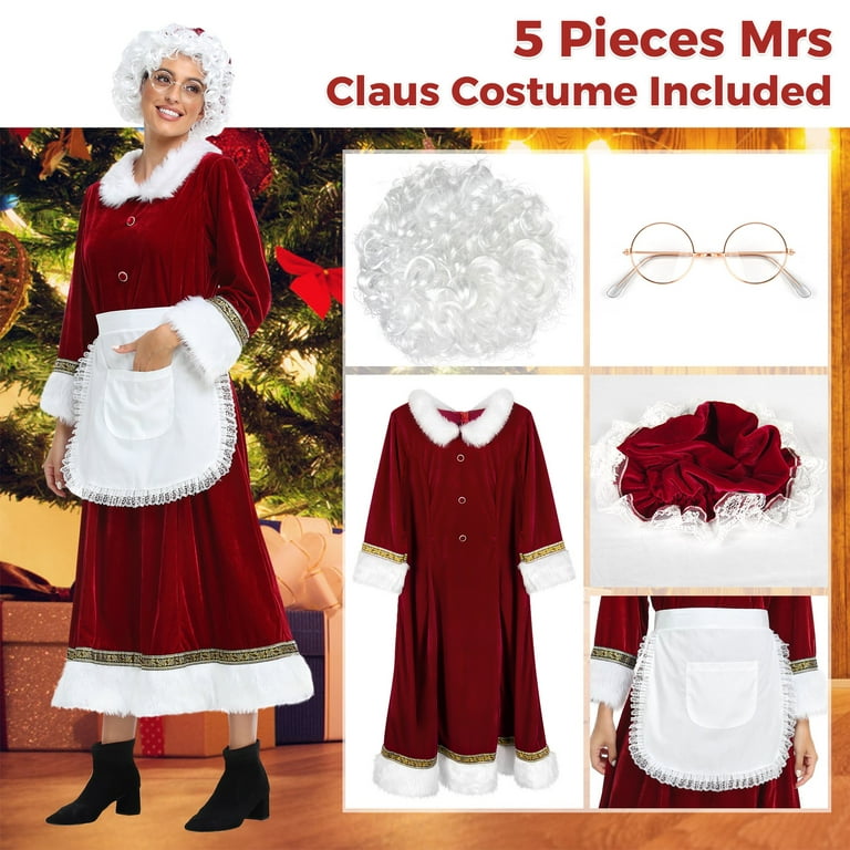 Walmart mrs clearance claus dress