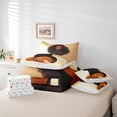 thumbnail image 6 of Homewish Black Girl Twin Bedding Sets 7-Piece for Teens Female Girls,Dreamy Princess Bedding Comforter Set Microfiber,Black Brown Breathable Sheet Sets,Uper Cozy Room Decor,Reversible, 6 of 8