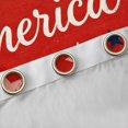 thumbnail image 4 of Manfei Retro America Print Kitchen Curtains, Glitter Stars Black Out Curtains Pack of 2 (42x63 Each), Red White Blue, 4 of 6