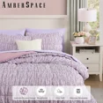 thumbnail image 5 of Amberspace Puff 7-piece Bed in a Bag Comforter Set with Sheets,Pink,Full, 5 of 8