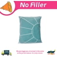 thumbnail image 3 of Thgonwid Unstuffed 21.7*13.7 inch Indoor Vegan Leather Pouf, Teal Blue (Come with No Filler), 3 of 7