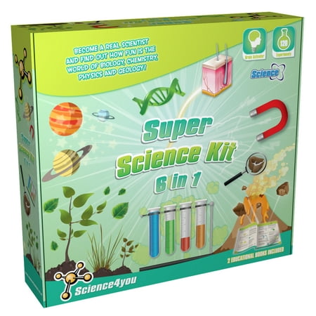 Science4You - Super Science Kit 6 in 1, Brain Activating STEM Experiments Using Chemical