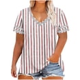 thumbnail image 2 of Zorckvet Tunic Blouses for Women Casual Shirts Plus Size Oversized Short Sleeve Womens Tops Trendy, 2 of 6