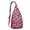 Rose-red-31, variant on Floral Cat Shoulder Bag - Hand-drawn Cat Graphic Sling Backpack (Lightweight & Breathable, Organized Storage)