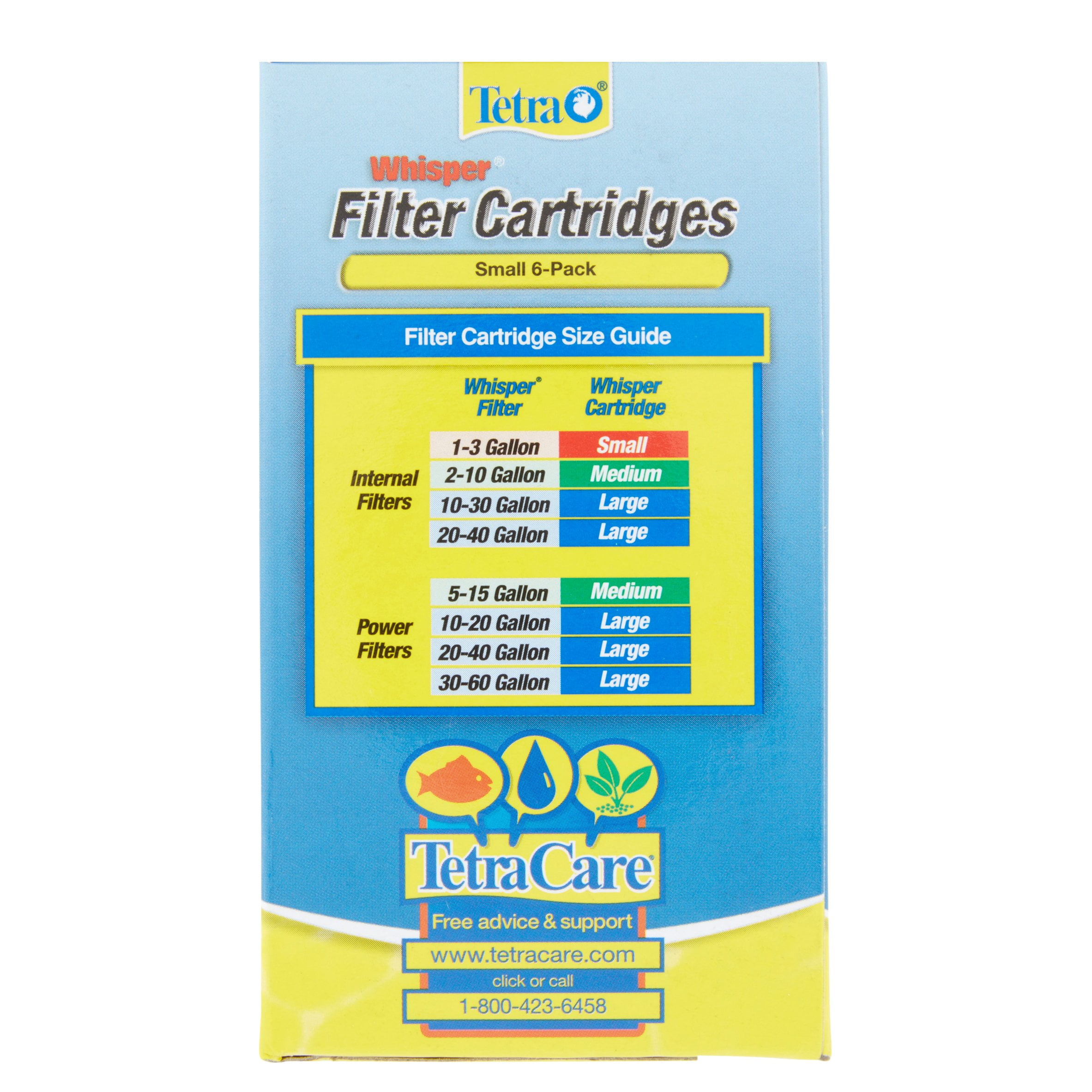 Pumps & Filters Tetra Whisper Small Aquarium Filter Cartridge 6 Pack