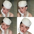 thumbnail image 2 of Elegant Felt Women's Hat Classical Elegant Styling Top Hat Fashion Accessory for Most Ages and Event, 2 of 8