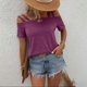 thumbnail image 1 of Fiudx Liquidación de Ofertas Flash Camiseta Casual con Cuello de Tirantes de Color a La Moda para Mujer, 1 of 7