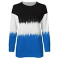 thumbnail image 3 of ketyyh-chn99 Sweat Shirts, Women Long Sleeve Women's Ribbed Long Sleeve Turtleneck Top Blue, 3 of 5