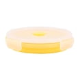 thumbnail image 3 of Caja De Silicona Redonda De Almacenamiento De 500ml, Fiambrera Plegable, Contenedor De Comida Para Microondas, Amarillo, 3 of 7