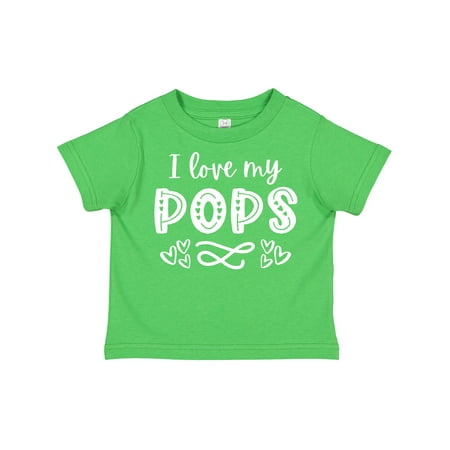 

Inktastic I Love My Pops with Hearts Gift Toddler Boy or Toddler Girl T-Shirt