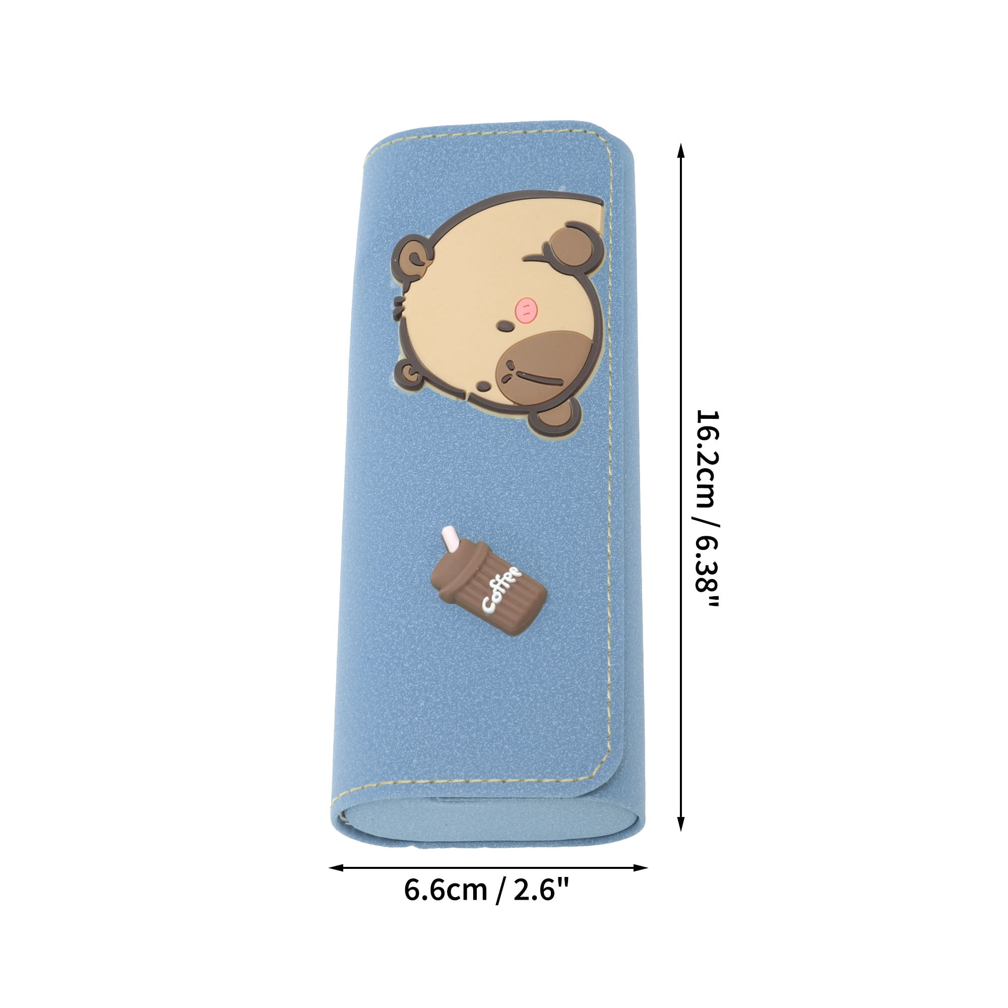 Unique Bargains Portable Eyeglasses  Case 6.38"x2.6"x1.34"(L*W*H) Sky Blue