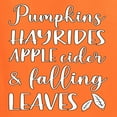 thumbnail image 6 of Wild Bobby Pumpkins Hayrides Apple Cider and Falling Leaves White and Black Halloween Unisex Crewneck Sweatshirt, Orange, 3X-Large, 6 of 6