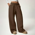 thumbnail image 5 of Wide Leg Sweatpants for Women 2025 Trendy Fashion High Waisted Drawstring Loose Long Pants with Pockets, 5 of 6