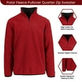 thumbnail image 2 of Men's Polar Fleece Pullover Quarter Zip Sweater (Sizes, S-2XL), 2 of 4