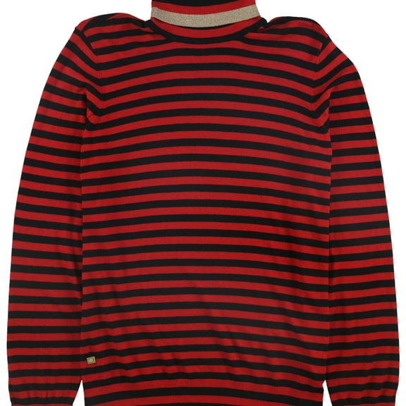 Ralph Lauren Womens Striped Pullover Sweater, Red, Large