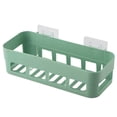 thumbnail image 1 of LNGOOR Dekaim Wall Storage  1Pc New Stick Type Bathroom Kitchen Corner Wall Storage Rack Organizer Shower Shelf Basket(Green), 1 of 6