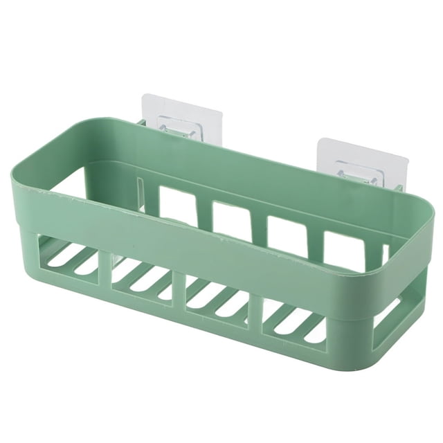 LNGOOR Dekaim Wall Storage 1Pc New Stick Type Bathroom Kitchen Corner Wall Storage Rack Organizer Shower Shelf Basket(Green)
