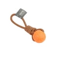 thumbnail image 2 of One Paw, Tug Rope & Ball Dog Toy, Tug of War, Orange, for Dogs, 2 of 6