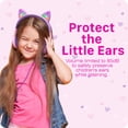 thumbnail image 5 of FosPower Kids Headset with LED Light Up Cat Ears Wired 3.5mm On Ear Audio Headphones For Kids with Laced Tangle Free 4FT Cable Cord Plug (Max 85dB) - Baby Pink/Lavender, 5 of 8