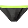 thumbnail image 2 of TANBOM Men's Bulge Enhancing Briefs Bamboo Viscose Underwear Black L 1-Pack, 2 of 6