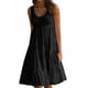 thumbnail image 4 of Vestido Mujer Cuello Redondo Correa Vestido Niña Sin Mangas Ropa De Playa, Negro, 5XL sidaley  AP002077-32, 4 of 5