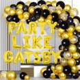 thumbnail image 2 of Great Gatsby Party Decorations Party Like Gatsby Balloons Black Gold Balloon Garland Arch Kit Roaring 20s Party Decorations, 2 of 8