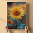 thumbnail image 3 of Sunflower Flower Canvas Wall Art 8x12 inches - French Country Botanical Sunflower Flower Watercolor Canvas Art for Cozy Room, 3 of 5