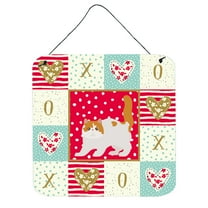 Exotic Shorthair 4 Cat Love Wall or Door Hanging Prints Red