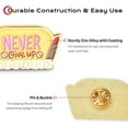 thumbnail image 4 of Byootique Inspirational Quote Badge Set Pin Brooch Enamel for Makeup Bag 2 Packs, 4 of 9