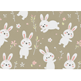 thumbnail image 3 of Adorable Bunny Themed Background Banner with Flower Elements Party Decorations Backdrop for Kids Party Baby Shower Spring Events Photography Props, 3 of 7