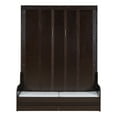 thumbnail image 6 of Harper & Bright Designs Queen Size Murphy Bed, Wooden Queen Murphy Bed with Cushion, Wall Bed with Sofa for Home Office or Small Room, Espresso, 6 of 12