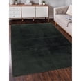 thumbnail image 2 of Linon Maven Faux Rabbit 5' x 7' Area Rug in Dark Green, 2 of 8
