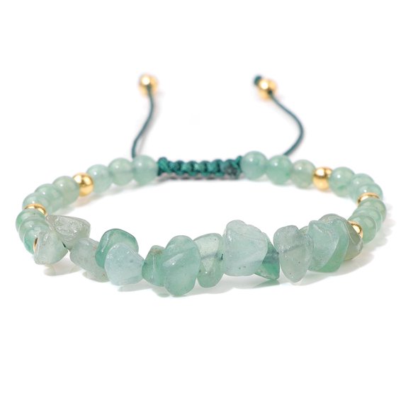 Nvzi -b Weaving Crushed Stone Friend Bracelet,Women Beaded Stackable Stretch Bracelet Colorful Charm Jewelry Boho Summer Beach,Light Green