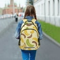 thumbnail image 5 of ALAZA Yellow Banana Backpack Elementary School Bag Bookbag Travel Rucksack, 5 of 7