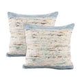 thumbnail image 2 of Laddha Home Designs Hand Woven Abstract Square Throw Pillow - 20" - Multicolor - Set of 2, 2 of 3