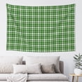 thumbnail image 2 of Green Plaid Tapestry, Wall Decor Home Decor Bedroom Living Room Dorm Tapestry Room Wall Hanging, 60 x 40 inches, 2 of 8