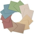 thumbnail image 2 of 8 Pcs Aesthetic Note Pad Simple Memos Pad Easy to Write Multifunctional Notepads Retro Color Lined Sticking Note, 2 of 7