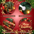 thumbnail image 5 of Cartoon Design Christmas Banner Santa Claus Festive Decoration Reindeer Animal Theme Snowman for Holiday Party Event Indoor, 5 of 9