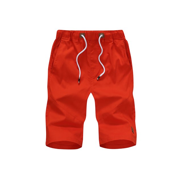 MAWCLOS Elastic Waist Beach Shorts for Mens Casual Classic Fit Solid Color Drawstring Shorts with Pockets