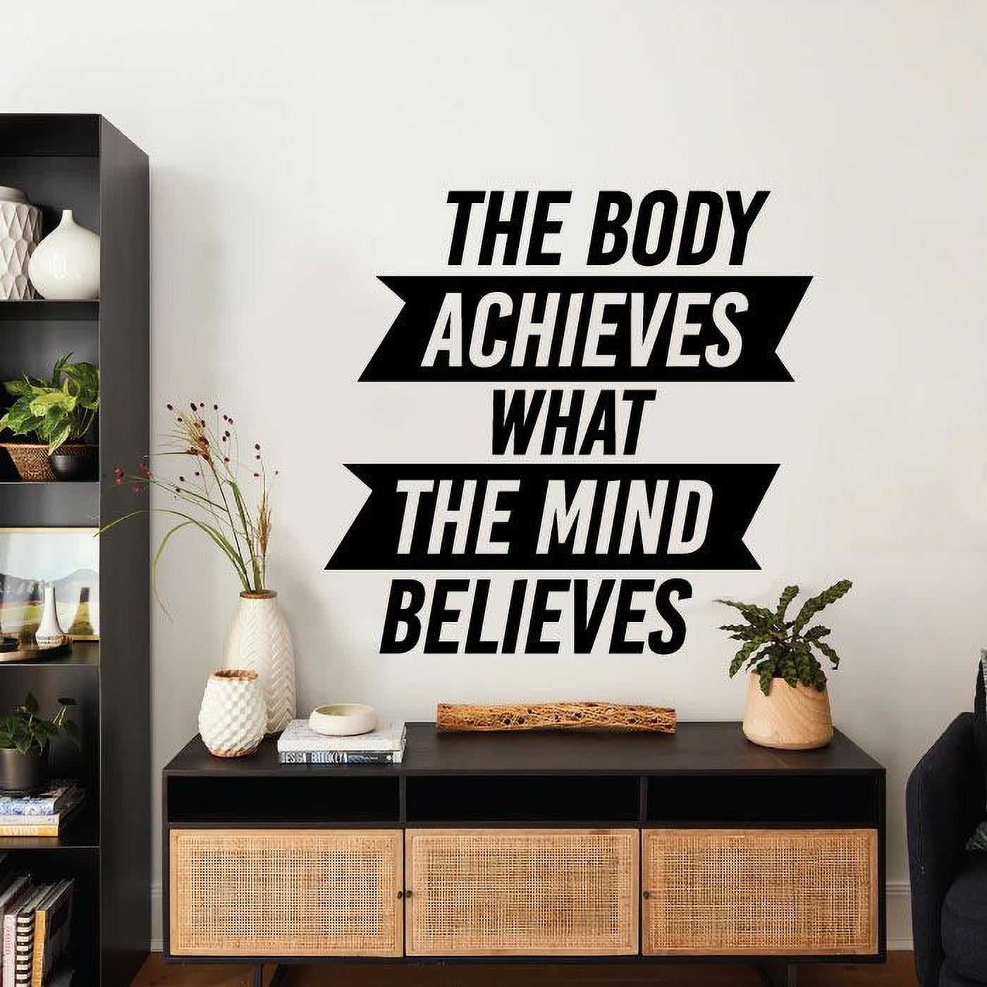 Body Achieves Mind Believes Quote Fitness Workout Success ...