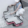 thumbnail image 5 of Nanly 20" Ride on Kids Luggage with Wheels for Girls and Boys, Kids Rolling Suitcase with Seat and Safety Belt Carry-On Luggag for Toddler, 5 of 8