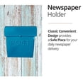 thumbnail image 5 of NACH Euro Series Modern Mailbox, Decorative Mail Holder, Wall Mount Mailboxes for Outside, Rust Resistant Galvanized Metal Mailbox, 12" x 11" x 4.5", Turquoise, MB-44794, 5 of 5