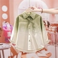 thumbnail image 6 of XUNKUSGA Girls Gradient Shirts Lightweight Loose Button Down Shirts for Girls Casual Collared Long Sleeve Shirts Jacket with Pocket for School Daily Streetwear 5-15Y, 6 of 8